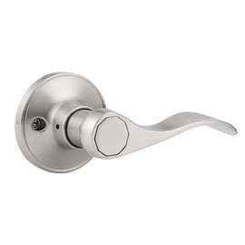 5 x Knobonly Privacy Door Handles Lever Keyless Brushed Nickel Right Or Left Handed Bed/Bathroom Door Leverset