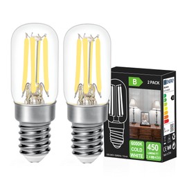 DSLebeen DSLebeen E14 LED Kaltwei? Glhbirne Tischlampen 2.4W 450LM Ersatz Glhlampe 40W, 6000K Mini LED Birnen fr N?hmaschinelampe, Wandlampen,Salzlampe, Kronleuchter Nicht Dimmbar 2 Stck