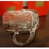 MIKASA CHRISTMAS TREE LEAD CRYSTAL SET OF 2 COFFEE TEA