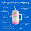 momjug Hydration Water Bottle for Moms 50oz (Without Indicator, Blue)