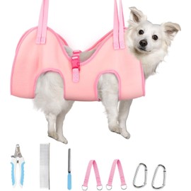 Supet Dog Grooming Hammock, Helpful Hammock for Nail Trim, Restraint Sling for Nail Clipping, Cat Grooming Hammock for Dog Pet to Nail Trimming