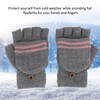 1Pair USB Heated Winter Gloves Mitten Knitting Hand Warmer Gloves