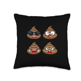 I Poop A Lot Throw Pillow