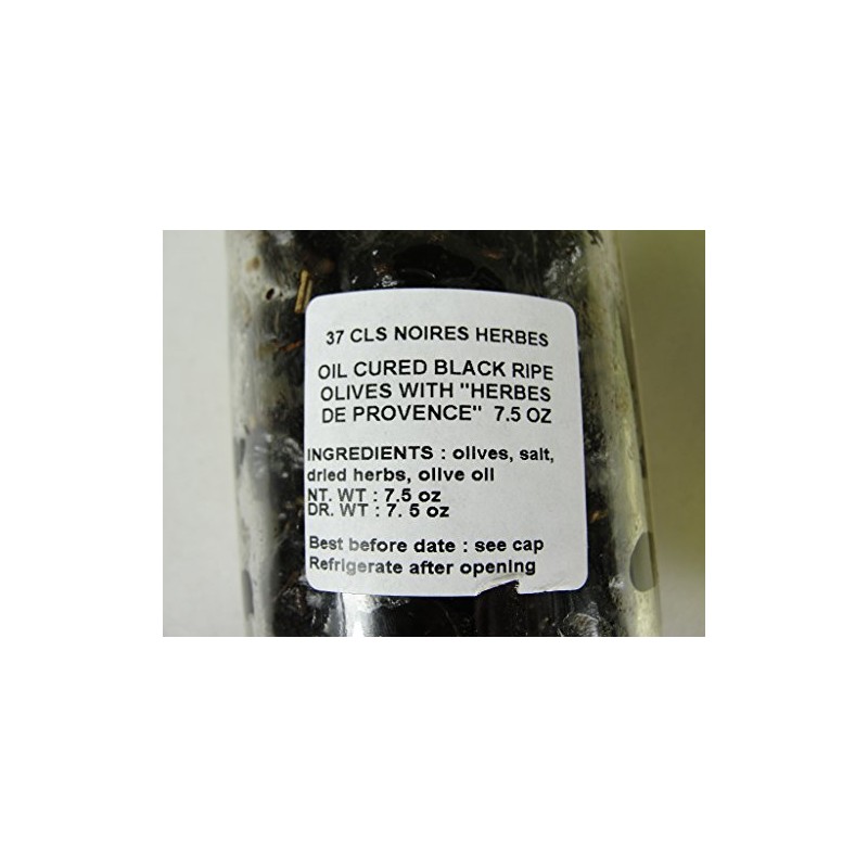 Barral Black Cured Olives with Provencal Herbs 200 g