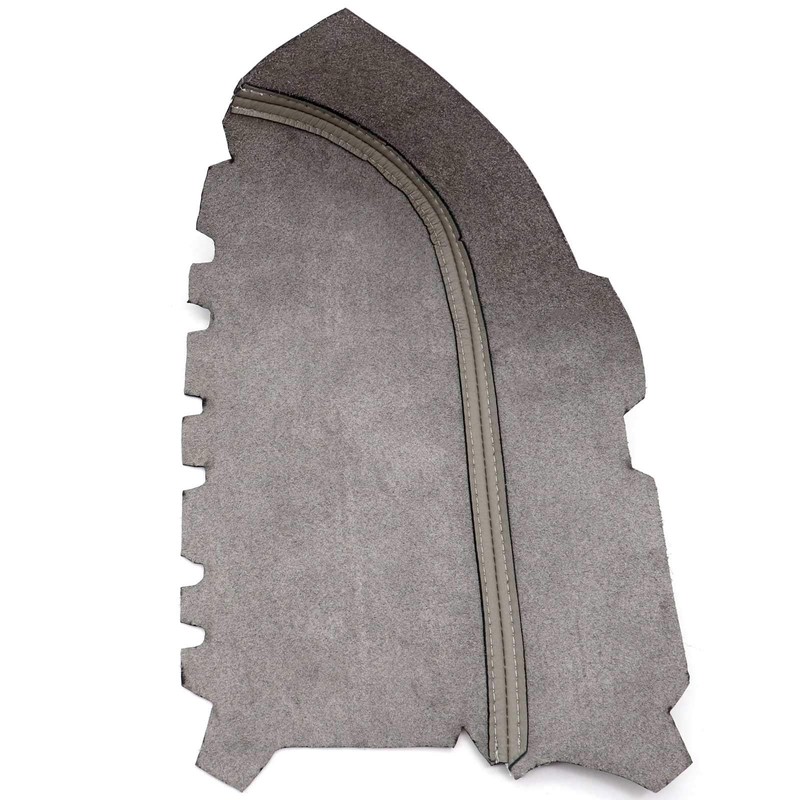 SecosAutoparts Front Door Panel Armrest Cover Leather Gray Compatible with