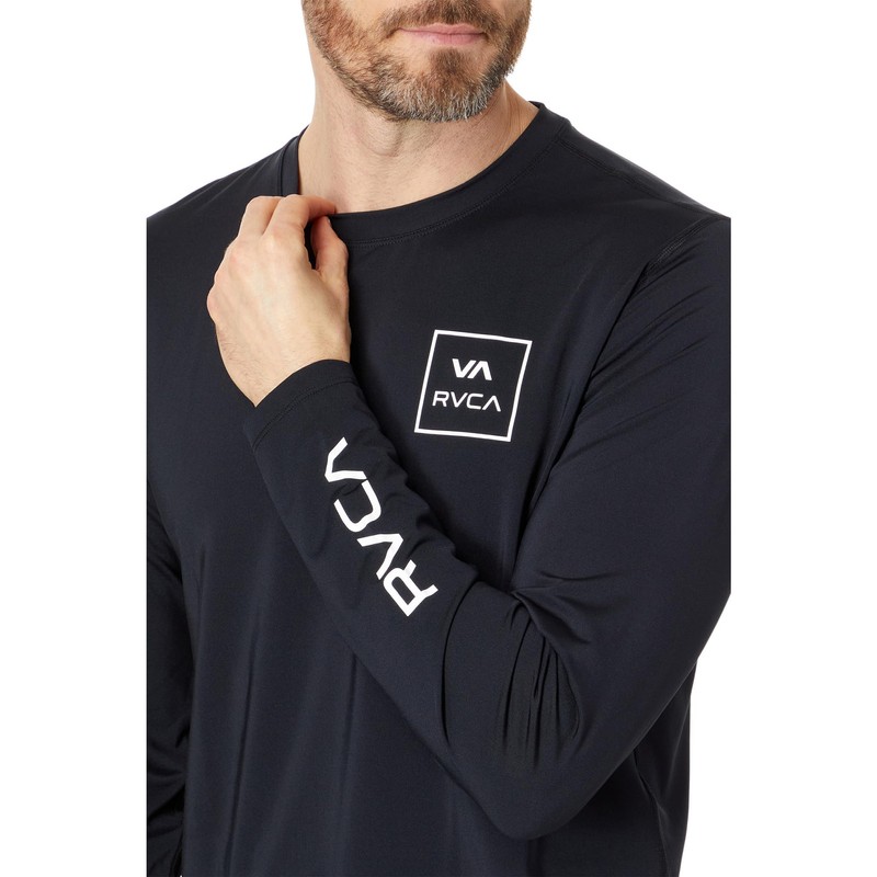 RVCA Men's RVCA Long Sleeve Surf Tee Black X-Large
