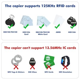Doxiuyo Handheld ID Copier 125khz RFID Reader Writer Duplicator Handheld RFID Copier Used for T5577 or EM4305