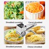 SUQ 4 in 1 Cheese Grater, Stainless Steel, Compact Cheese
