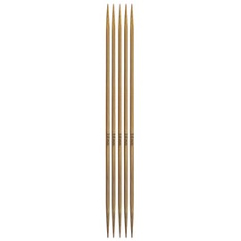 Mdoker Bamboo Double Pointed Knitting Needles Carbonized Bamboo Knitting Needle 7.9 inch(20cm) Length for Handmade Creative DIY Knitting Yarn Projects,Size US 0(2mm