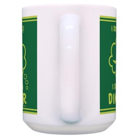 Dinosaur Themed Mugs I Don't Snore I Dream I'm A Dinosaur 2 Pack 15-oz Coffee Mugs Tea Cups Green