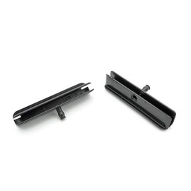 VVO Fasteners Plastic Front Window Runner Guide Clip, Black (Pack of 2)