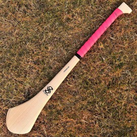 Smart and Sharp Premium Quality Ash Wood Hurling Stick 20 inches (Pink Handle) (Adult, Smart and Sharp Sports Inc.) (Include Cover) (Pink, Wood)