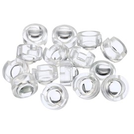 PATIKIL 13 mm LED Convex Lens, Pack of 15, 15° Beam Angle, Acrylic LED Optical Convex Condenser Lens for 1 W 3 W LED Lamp Beads, Infrared Camera, Transparent