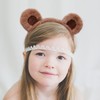 Degpum Brown Bear Ears Headband, Costume Headwear for Girls Women