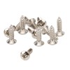 100PCS Guitar Pickguard Screws Metal Guard Plate Mounting Screw Electric