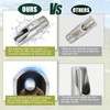 FLKQC 20 Pack Pig Water Nipple, 1/2" NPT Stainless Steel