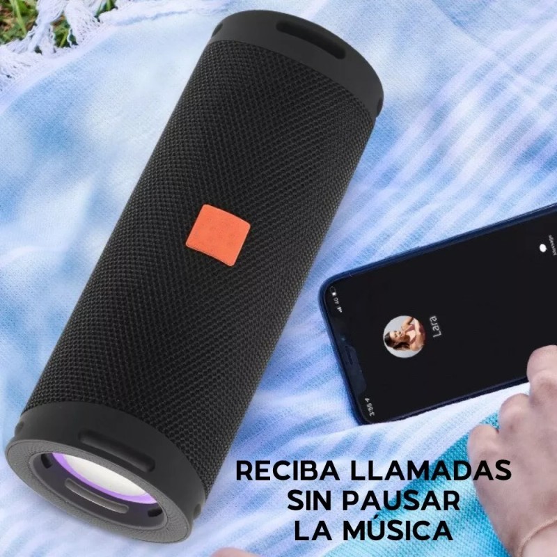 Maíz Bocina Bluetooth Radio Fm Portatil Recargable Usb Luz Led