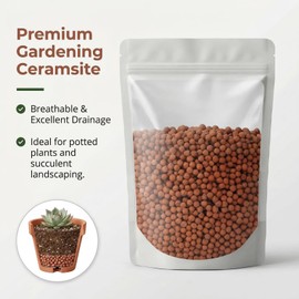 Sukh Clay Pebbles for Plants - 14 OZ Pebbles for Indoor Plants Clay Used for Drainage, Decoration, Aquaponics, Hydroponics and Other Gardening Essentials Hydroton Small Pebbles Leca