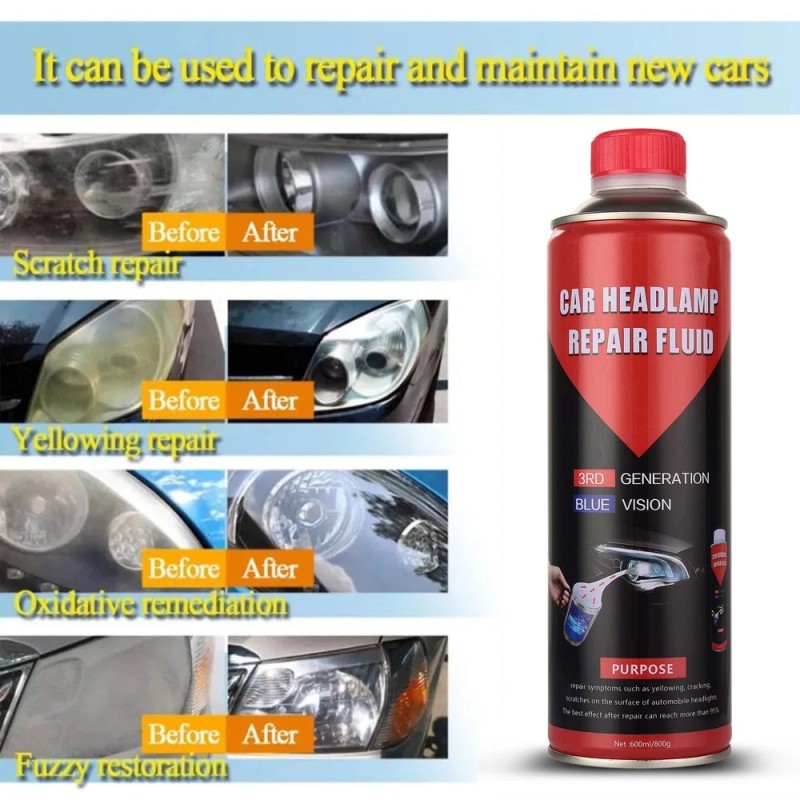 Unbranded 800ml Car Headlight Lens Repair Fluid Chemical Polishing Restoration