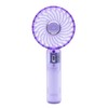 clear handy fan purple