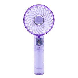 clear handy fan purple