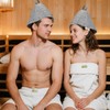 2Pcs Sauna Hat,Ergonomi Felted Sauna Cap for Women and Men,Wool