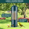 LCSEVEN Bird Feeders for Outdoors Squirrel Proof with Weight-Activated Perches,