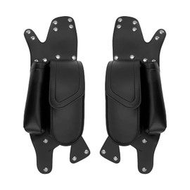 HDBUBALUS Saddlebag Guard Bag with Water Bottle Holder Fit for Harley Touring Road King Electra Glide Road Glide 1993-2020 1 Pair