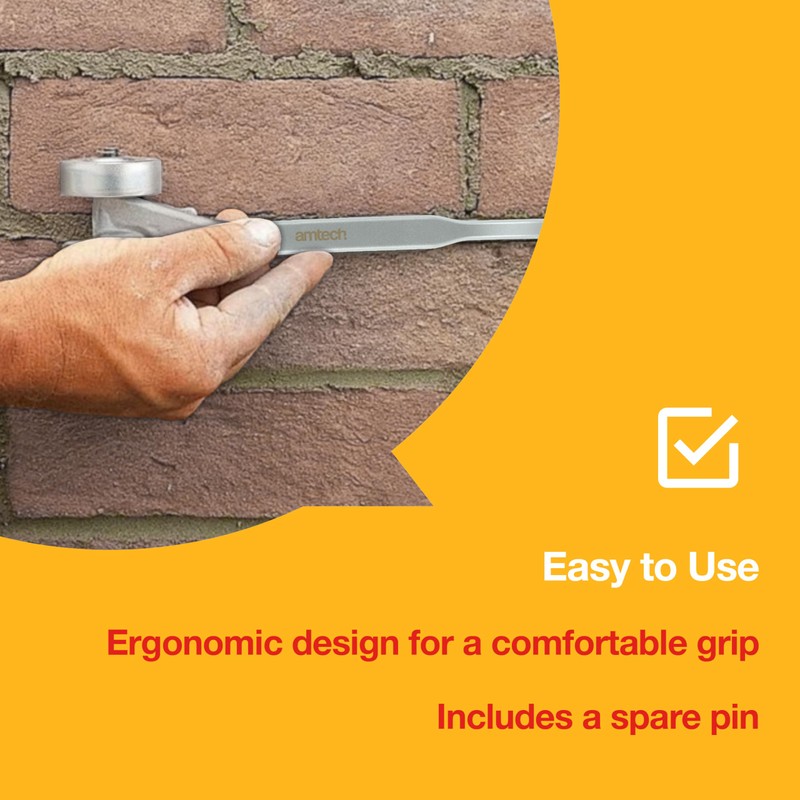 Amtech - Brick Joint Raker for Home DIY, Durable Aluminium