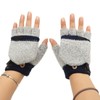 1Pair USB Heated Gloves Adjustable Temperature Electric Heated Gloves for