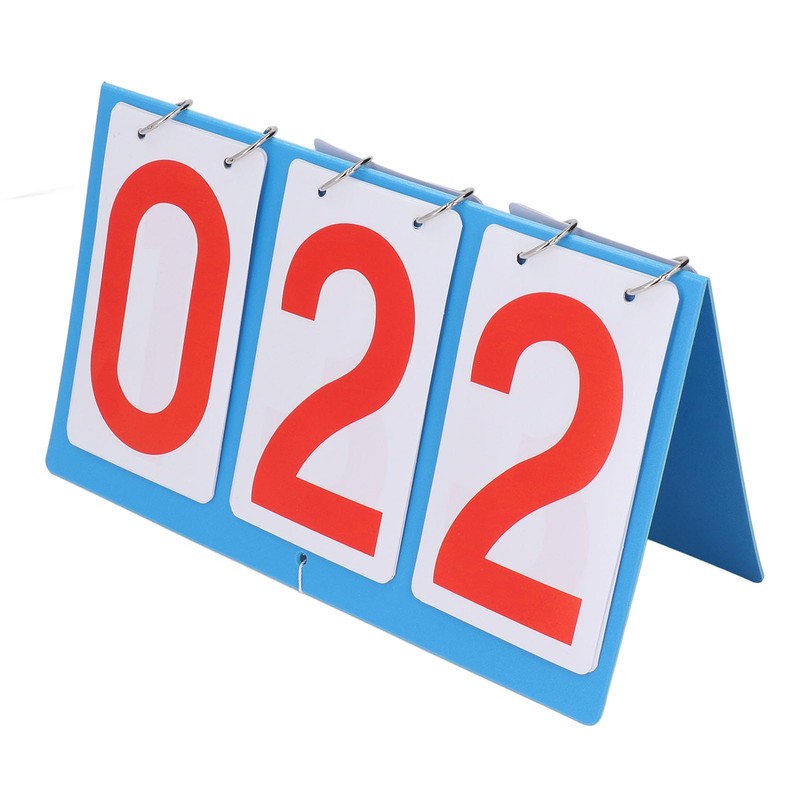 Scoreboard Flipper, Portable 3-Digit Flip Scoreboard Tabletop Score Keeper for