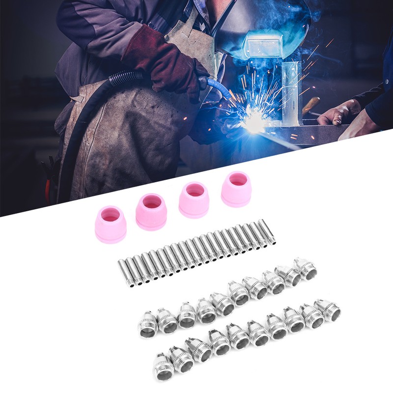 44 Pcs Plasma Cutter Accessory Nozzle Electrode Shielding for AG
