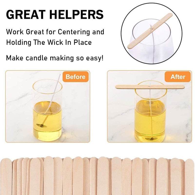 Wooden Candle Wick Holders Pack of 150pcs Wick Centering Devices