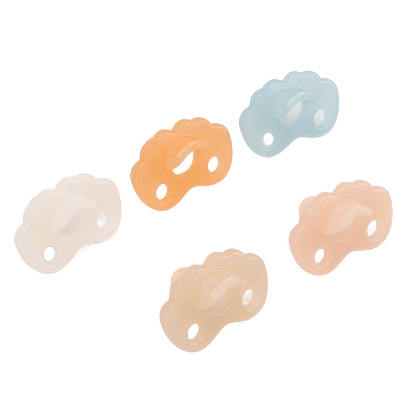 Silicone Baby Pacifier Bite Resistant Teething Discomfort Relief Washable Silicone