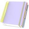 Yarotm Squared Notebook A5 - Spiral Notebook 120 Sheets -