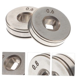 FELTECHELECTR 2sets Welder Wire Feed Drive Accessory Knurled Groove Roll Parts Replacement for Standard Welders 2pcs*2