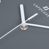Lafocuse 3D Large Numbers Grey Wall Clock Silent Modern Wall