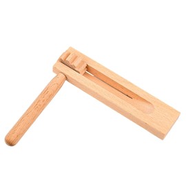 Bohue Wooden Spinning Ratchet Orff Percussion Instrument Handheld Noisemakers Educational Toy for Kids (1)