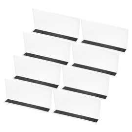 PATIKIL 8 Pack Shelf Dividers for Closet Organization, 9.9x1.6x4.8 Acrylic Magnetic Closets Separator Kitchen Cabinet Shelves Under Bed Blocker for Bedroom Kitchen Office, Clear