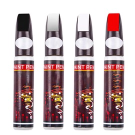 4 Pcs Bolígrafo Reparador de Pintura para Coches,2 en 1 Lápiz Eliminador de Arañazos,Bolígrafo de Pintura para Retoques para Arañazos Menores,Pintura 