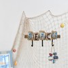 Aecipl Wooden Wall Hooks Nautical Decor Hanging Letters Sign Beach