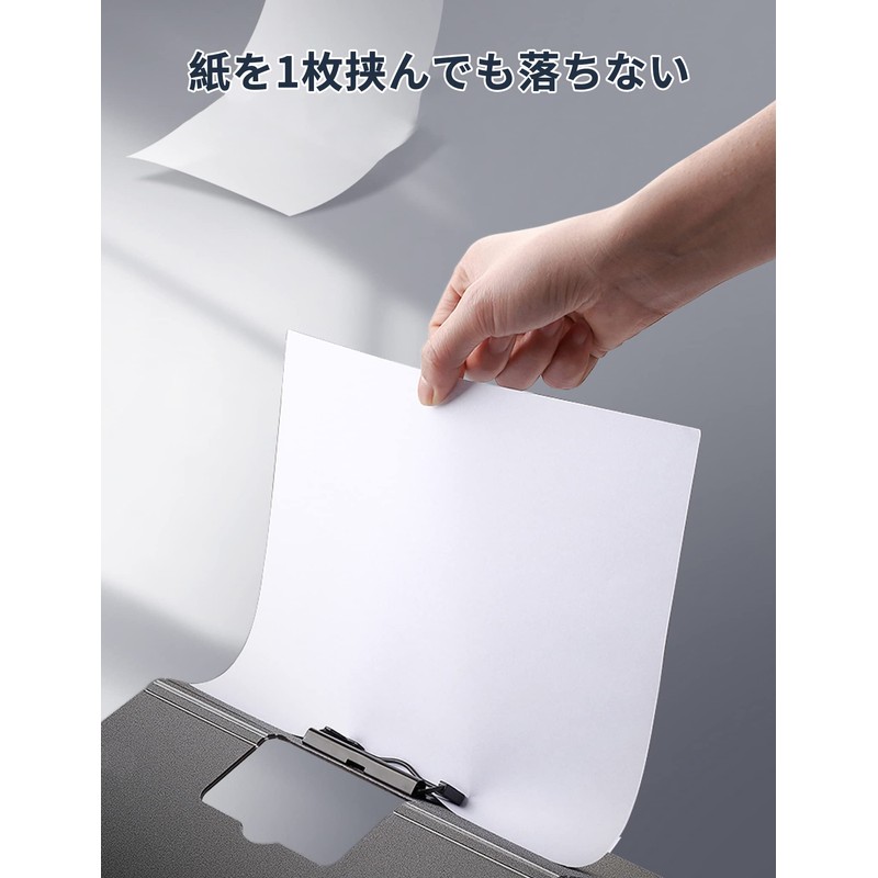 ALLMIRA Binder A4 2-Fold 2-Piece Set Clipboard Two-Fold Clip File