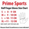Fingerless gym fitness workout training weight lifting leather padded gloves