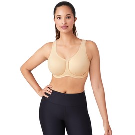Wacoal brasier deportivo con aros para mujer, Piel (Naturally Nude), 36DD