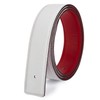 Titiroa Men's/Women's Replacement Belt Strap Cowhide Genuine Leather Belt White