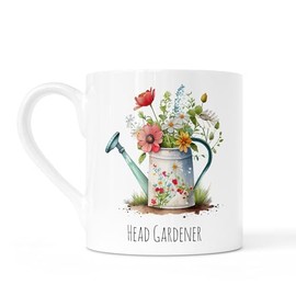 Noble & Page Bone China Gardening Mugs | Hand-Printed in The UK | Range of 4 Watercolour Floral Designs with Quotes – Gift for Garden Lovers