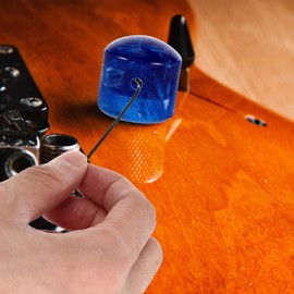 Artibetter 3pcs Guitar Knobs Guitar Speed Control Knobs Volume Tone Control Knobs Dome Knobs Volume Tone Knob (Blue)