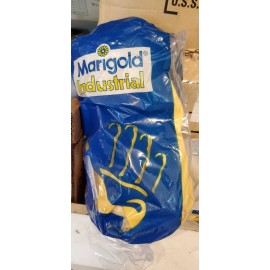 MARIGOLD 12 Pair Marigold G12Y Natural Rubber Latex Gloves 8 1/2 (Large). Flock lined