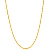 Fiusem 2.5mm Gold Plated Stainless Steel Rope Chain - 18K