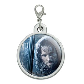 GRAPHICS & MORE The Lord of The Rings Aragorn Character Chrome Plated Metal Pet Dog Cat ID Tag